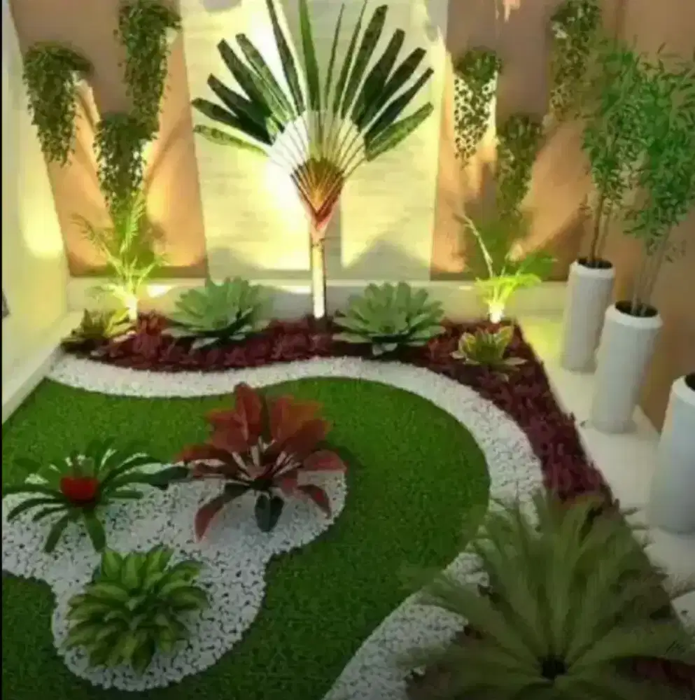 menerima pembuatan taman rumputt dan taman kering