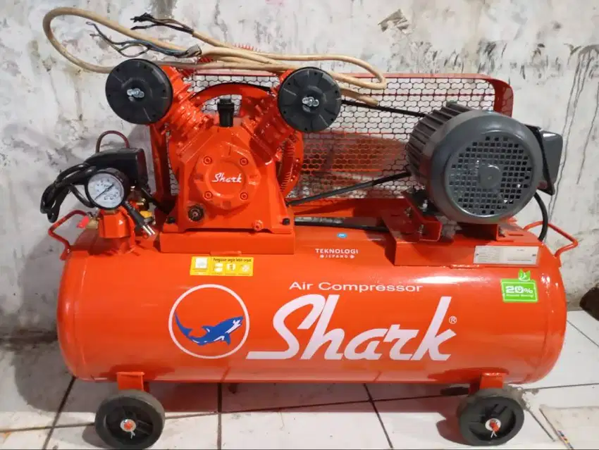 KOMPRESOR ANGIN SHARK LVPM-5112 1/2 HP AUTO+MOTOR ORIGINAL