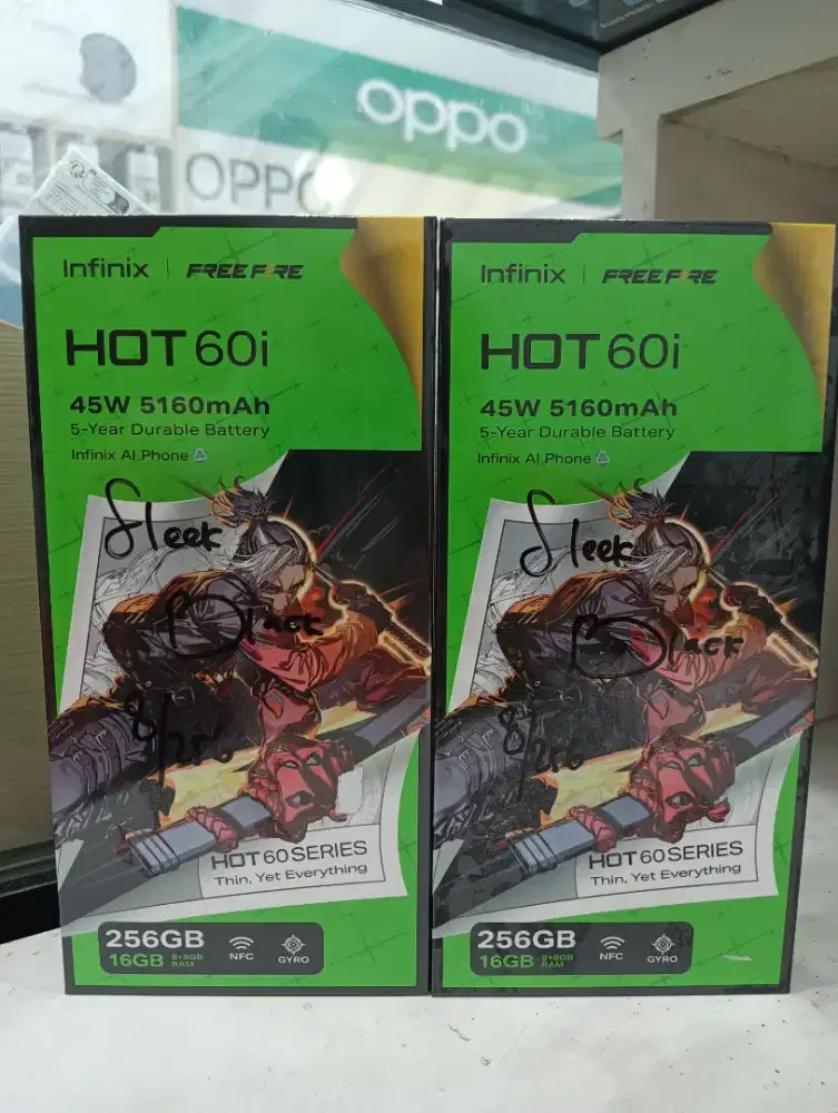 New Infinix Hot 60i 8+8/256 Garansi Resmi