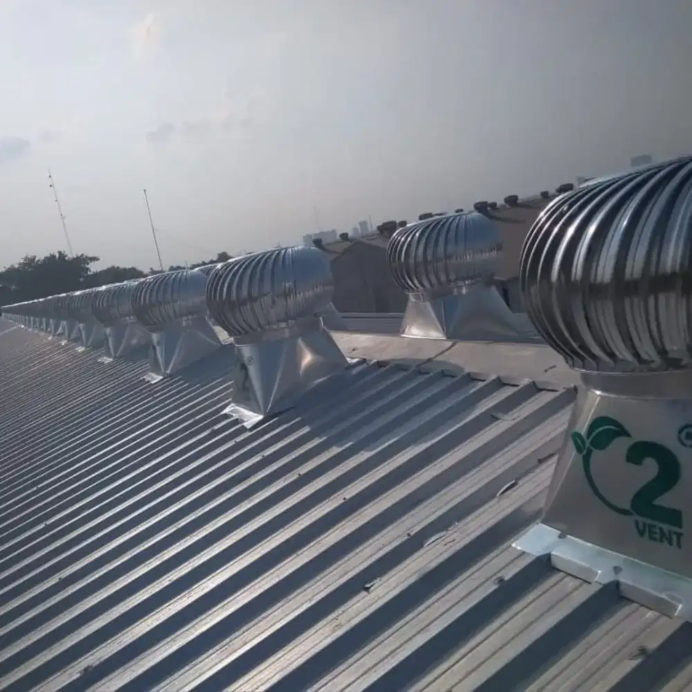 Turbine Turbin Ventilator Ukuran 90cm (36) Aluminium GARANSI Lifetime