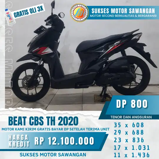 ORDER LANGSUNG HONDA BEAT CBS TH 2020 , CASH ATAU KREDIT