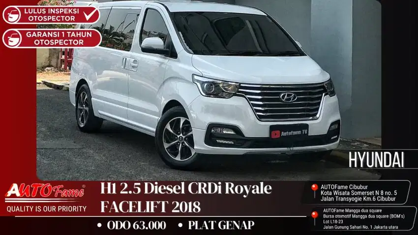 Hyundai H1 2.5 Diesel CRDi Royale FACELIFT NIK 2018
