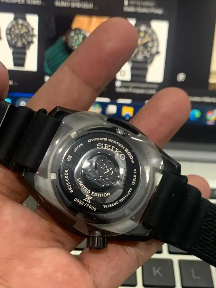 Seiko Sumo Black limited Edition 0083/7000 Thn 2023 Mulus