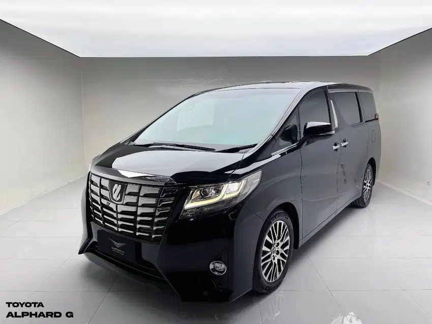 TOYOTA ALPHARD 2.5 G 2016 BLACK ON BEIGE