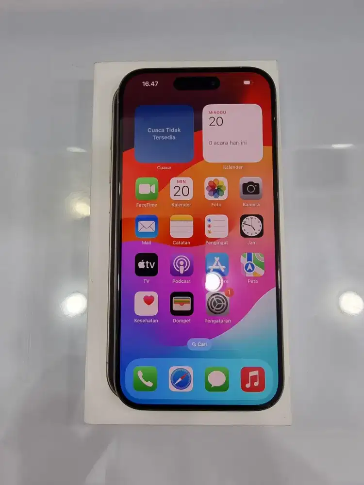 Iphone 15 Pro 128Gb Natural Ex Garansi resmi Ibox -MasterCom