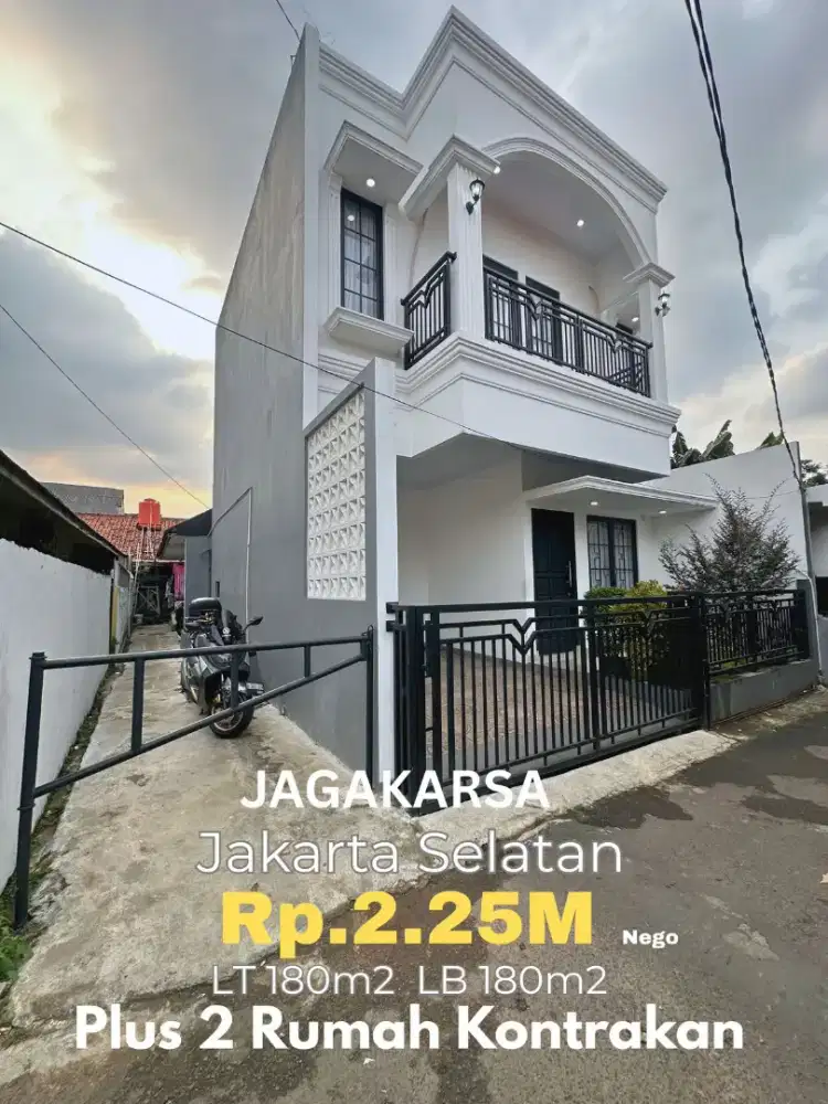 Dijual Rumah Bonus Kontrakan Full Terisi di Jagakarsa Jakarta Selatan