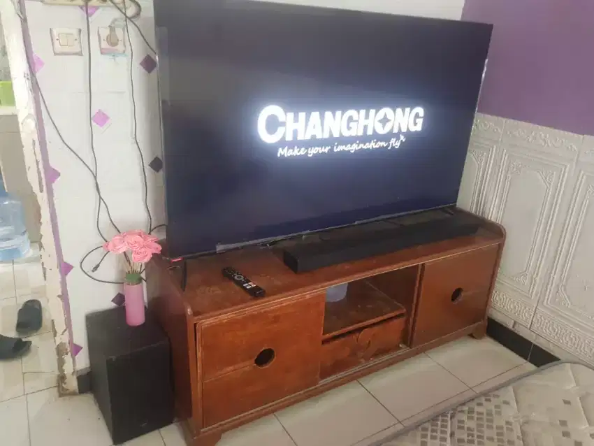 Jual murah Google TV 65 inch Changhong & Sound bar Samsung HW A650
