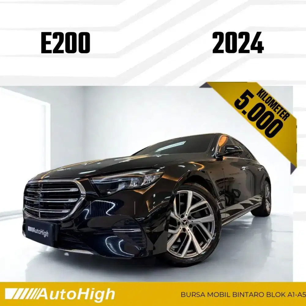 DP10% [Km5.000] E200 Exclusive 2024 Black Reg 2025 #AUTOHIGH
