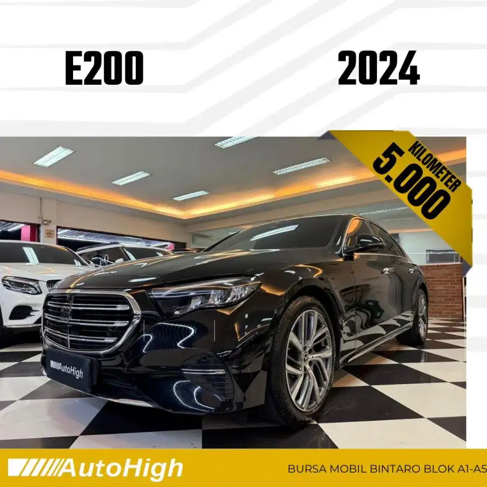 DP10% [Km5.000] E200 Exclusive 2024 Black / E300 Reg 2023 #AUTOHIGH