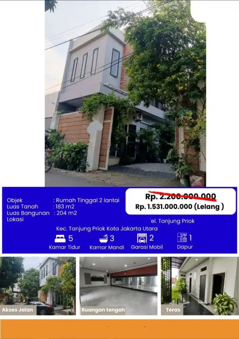 Dijual Rumah Siap Huni Tanjung Priok