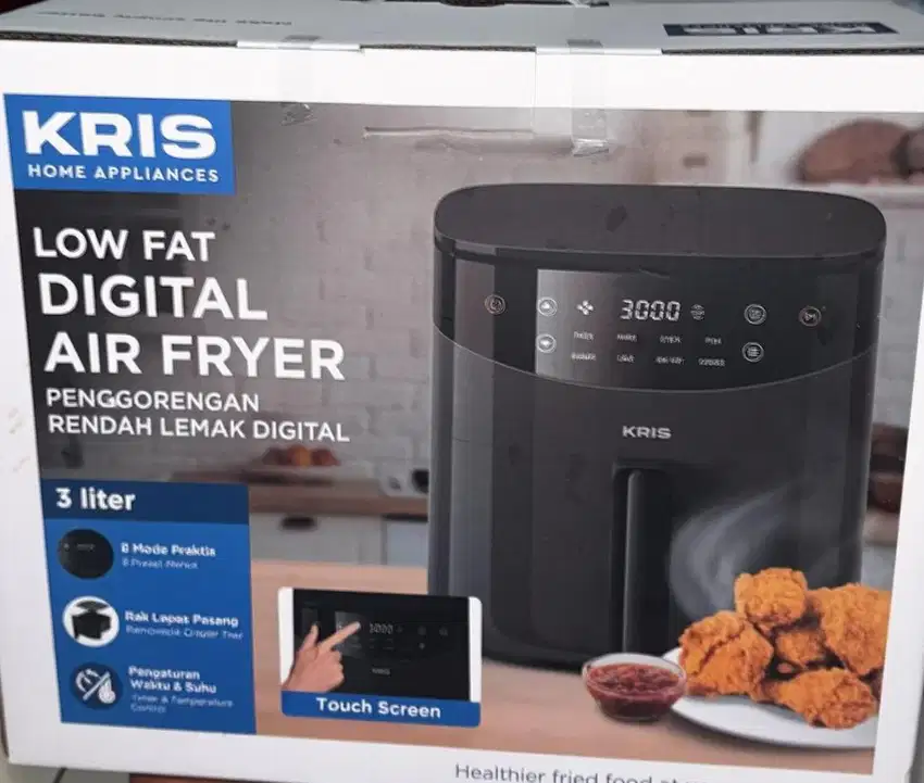 AIR FRYER LOW FAT DIGITAL (BARU BELUM PERNAH DIPAKAI) MERK KRIS