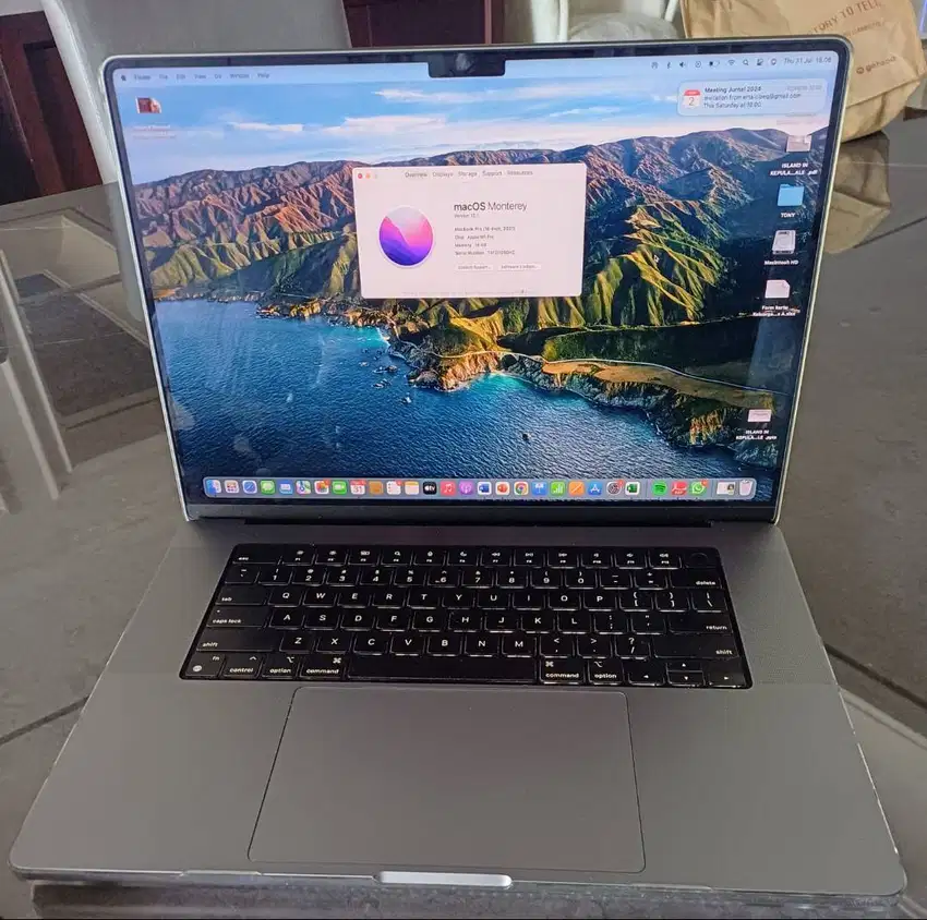 MacBook M1 Pro 2021 16 inch Display - 512 GB