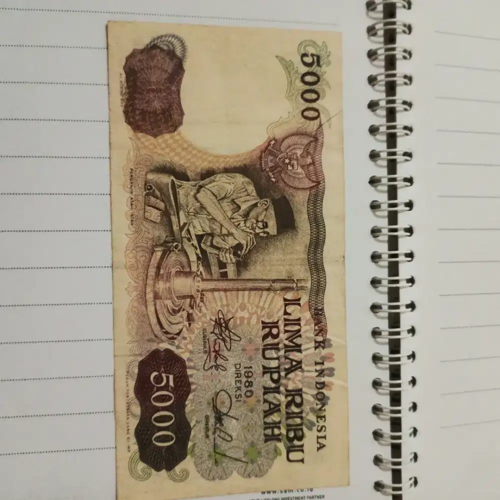 Uang 5000 asah intan  good number