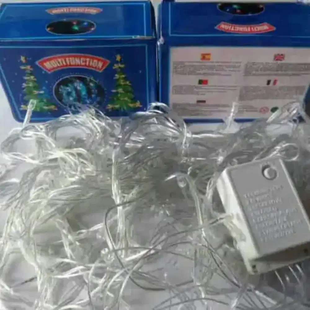 Plug Lampu Hias 100 Led Multifunction 10Meter Warna Warni