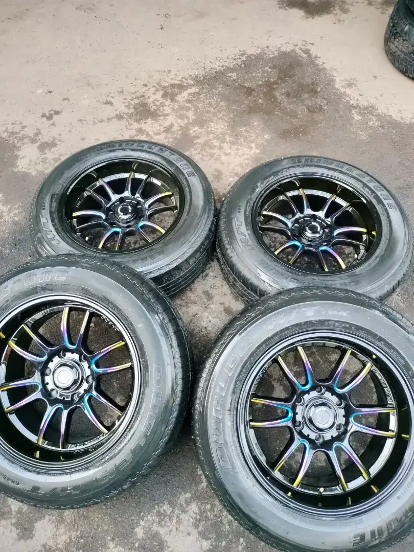 Velg lenso tds rainbow ring 18x9 pcd 6x139,7 ET 0 ban 265/60 R18 4pcs