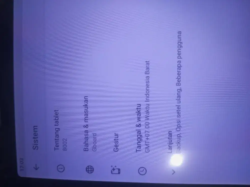 Tablet  Advan 8 inci