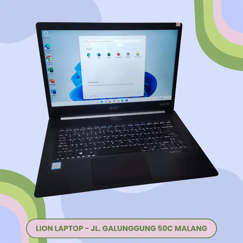 RINGAN&SLIM RAM 16GB i7 gen8 SSD 256GB Acer Travelmate X514 [31|07]
