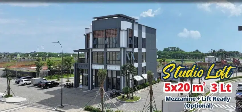 Ruko Baru Aniva Studio Loft 2 Muka Premium di Gading Serpong