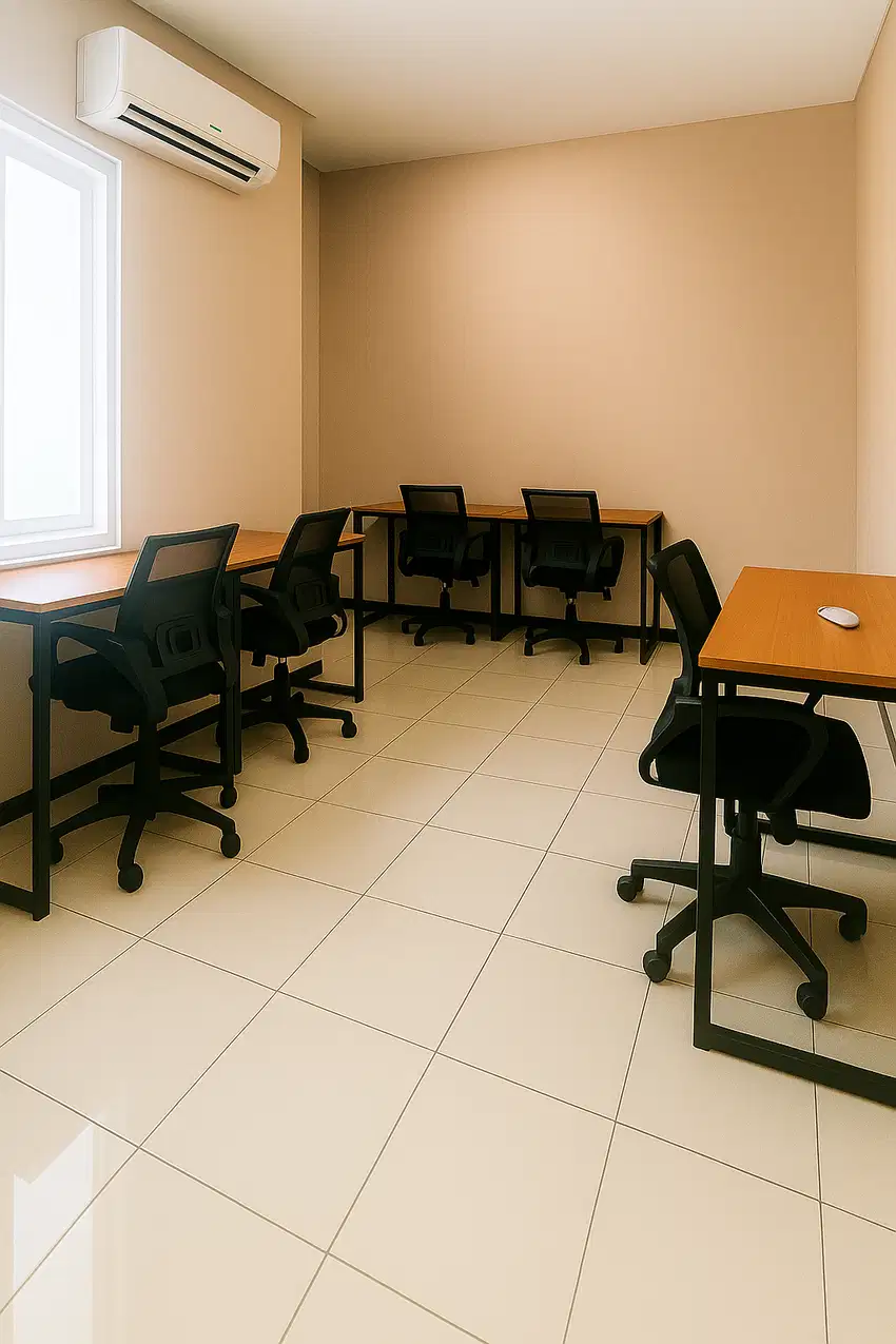 Sewa Kantor Furnish 6 Pax 16m2 Cuma 5jt per Bln Dekat Harmoni / Monas