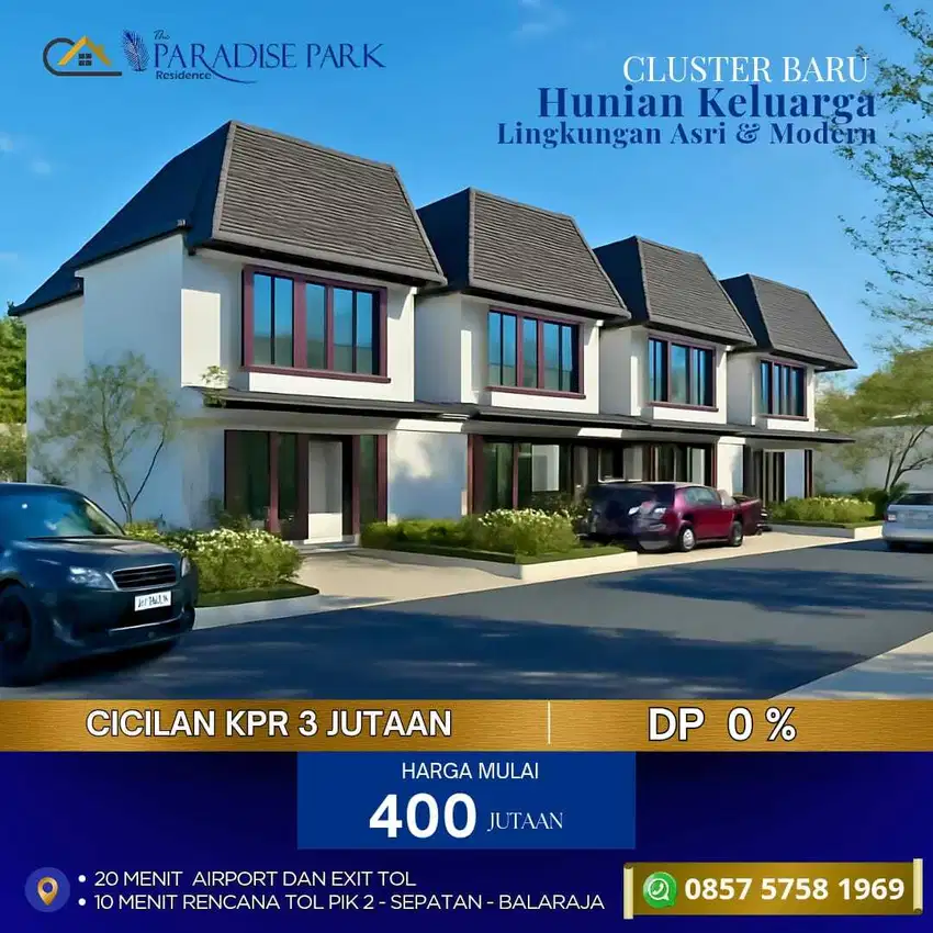 Di Jual Rumah Sangat Strategis di Tangerang Dekat Airport & TOL