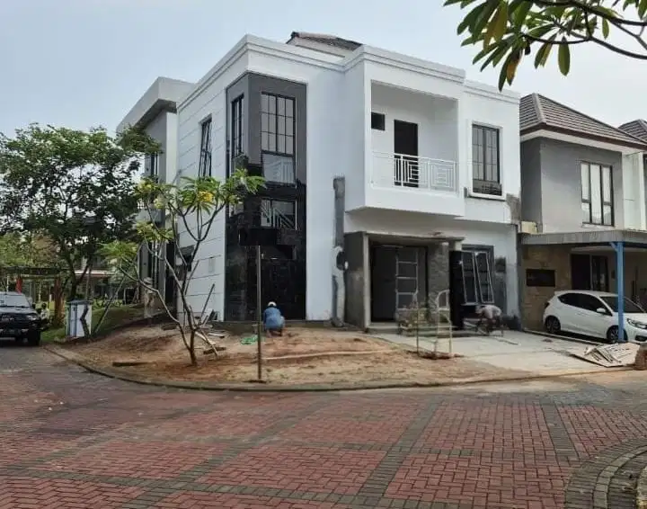 Jual Rumah Baru Hoek Bangunan Mandiri Kireina Park BSD City Tangerang