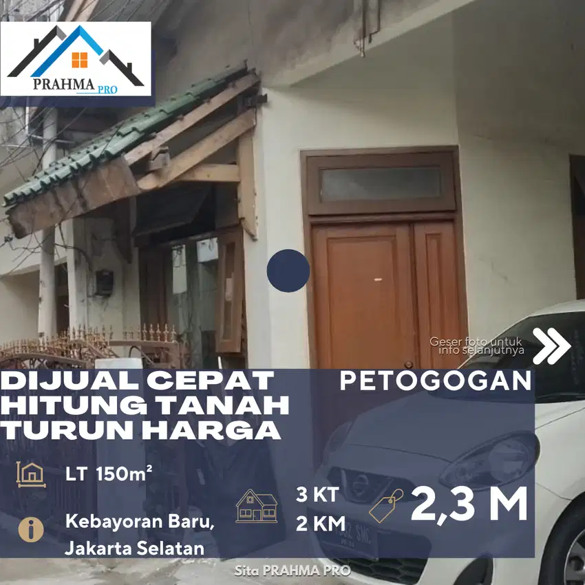 Kebayoran Baru Jaksel Jual Rumah Hitung Tanah Strategis Cocok Kost