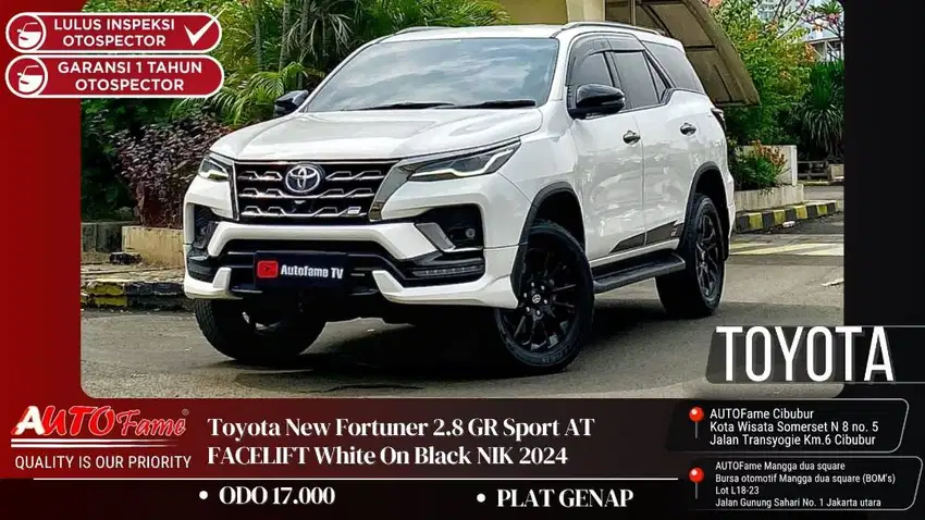 Toyota New Fortuner 2.8 GR Sport 2024