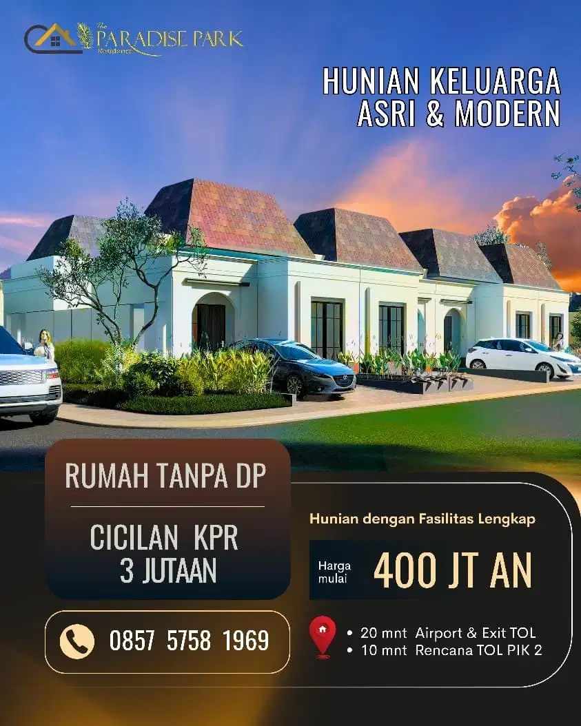 Di Jual Rumah Murah Tanpa Uang Muka di Tangerang