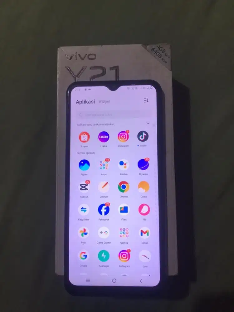 Vivo y21 Pemakaian Cewek