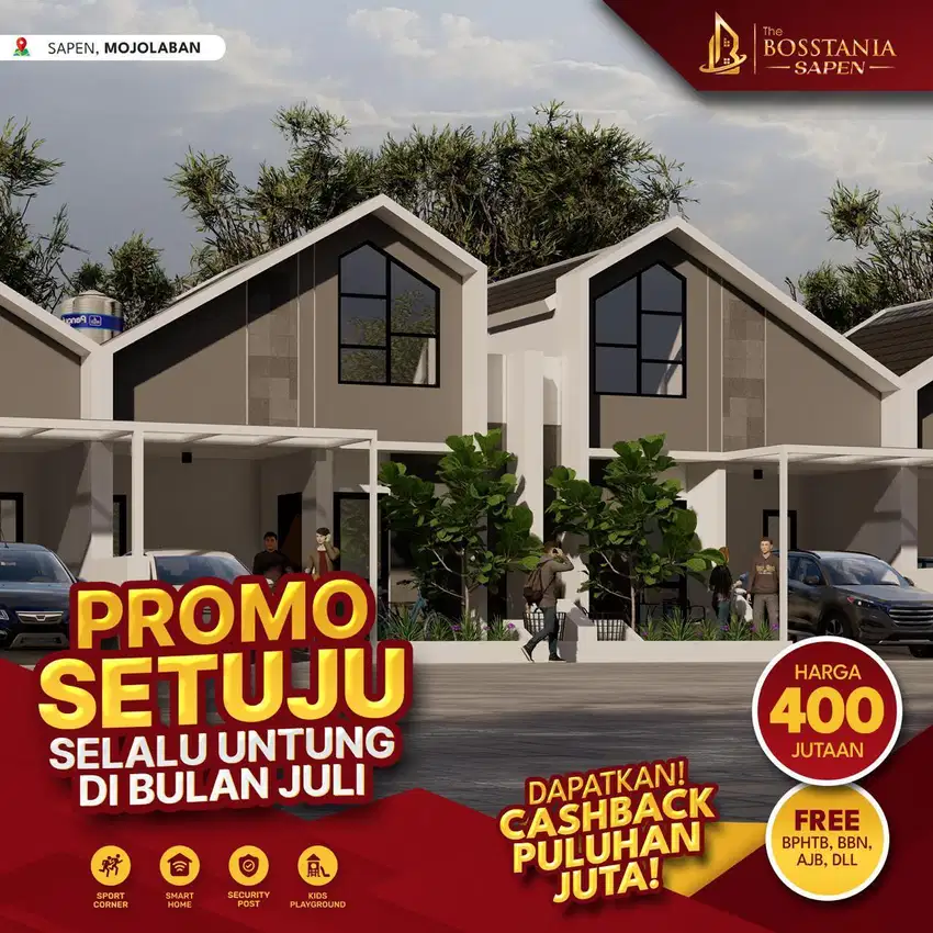 Hunian Eksklusif 1 Lt – Dkt Kampus UNS & Tol Palur, 450 Juta Nett