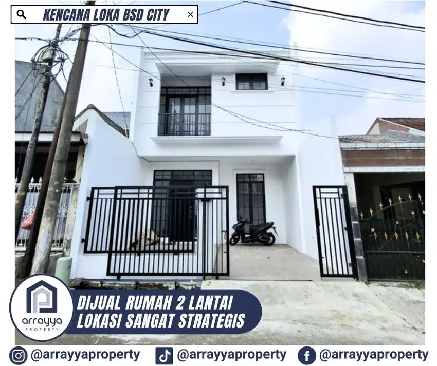 RUMAH CLASSIC MODERN 2 LANTAI DI KENCANA LOKA BSD 'GLB127