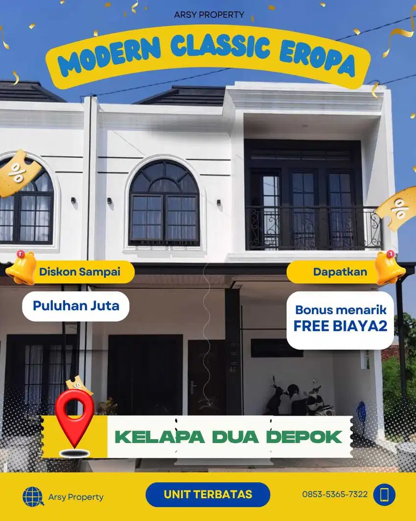 Hunian Strategis kelapadua jl kaki Ke Kampus UI&KRL