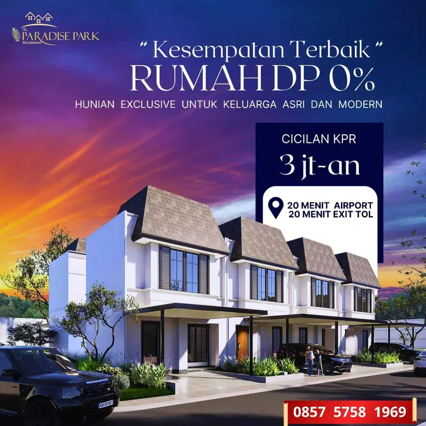 Dijual rumah 2 lantai di Tangerang tanpa Uang Muka
