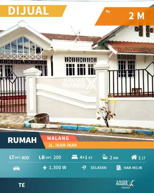 e119 Dijual Rumah Terawat Siap Huni Jl Ikan - Ikan, Blimbing Malang
