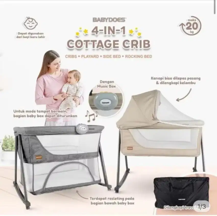 Box bayi / tempat tidur bayi Babydoes 4 in 1