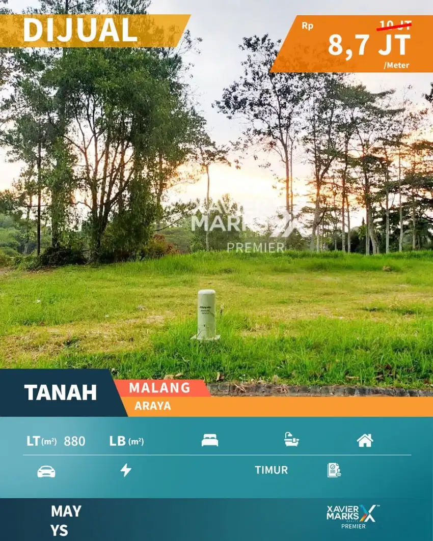 Dijual Tanah Hook View Lapangan Golf di Telaga Golf Araya Malang