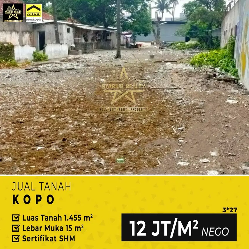 Jual tanah di jalan kopo
