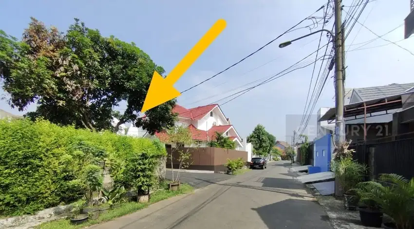 Tanah Hoek . Perumahan Serua Ciputat . Murah