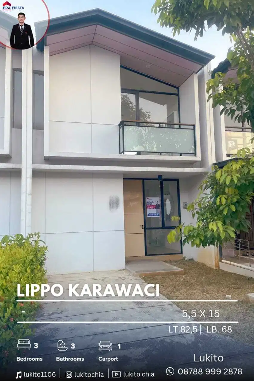 Disewakan Murah Rumah Baru Siap Huni di Lippo Karawaci