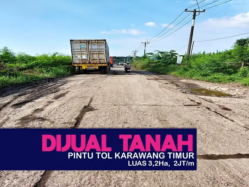 JUAL TANAH MURAH 3,2H DI, KARAWANG, KLARI, ANGGADITA,KARAWANG TIMUR