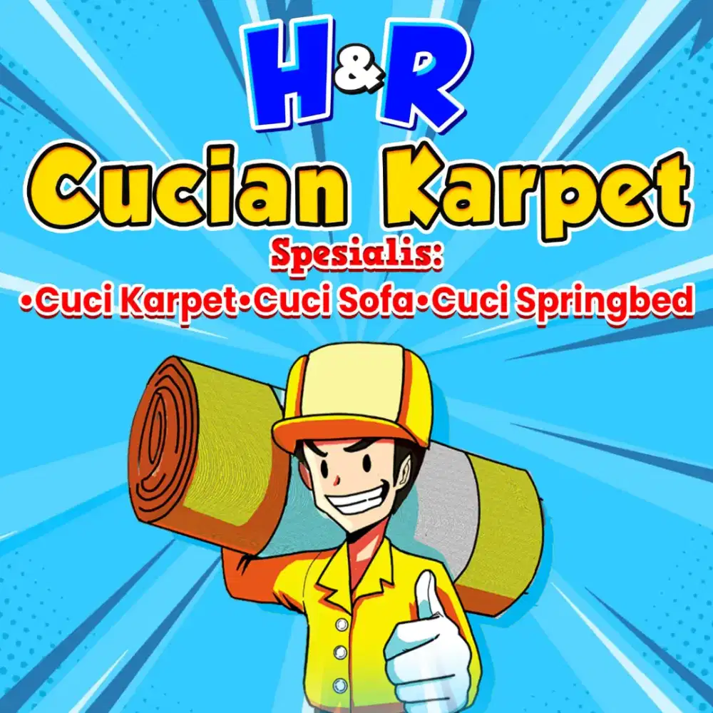 Cuci karpet,sofa dan springbed free antar jemput
