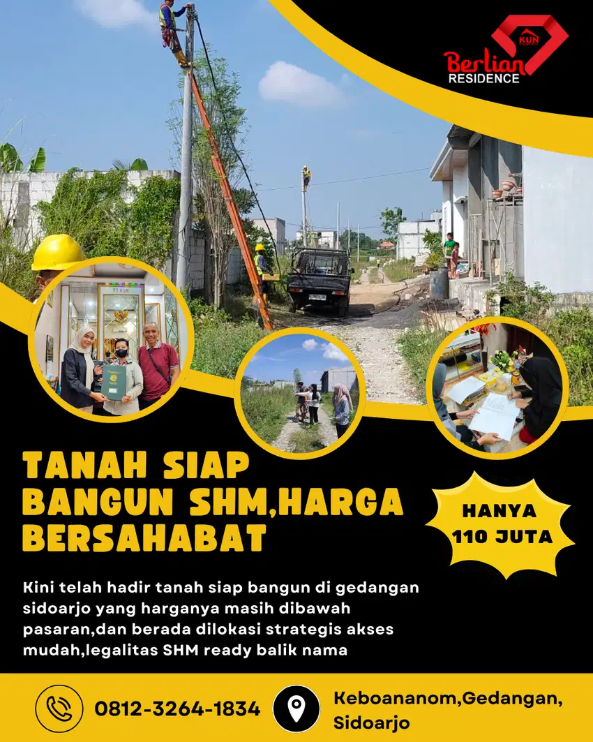 tanah murah SHM siap bangun