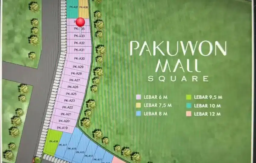COMMERCIAL AREA, KAVLING PAKUWON SQUARE STRATEGIS, NEGO