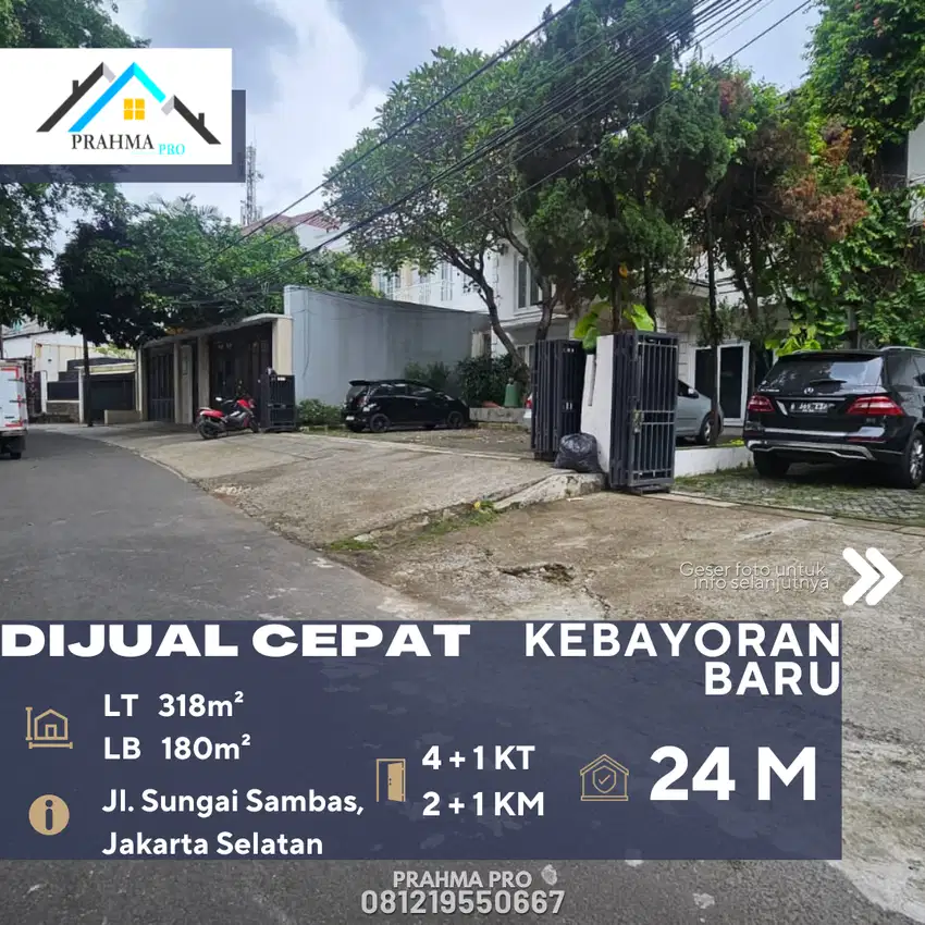 Dijual Rumah Lokasi Prime Lokasi Tenang dan Nyaman di Kebayoran Baru