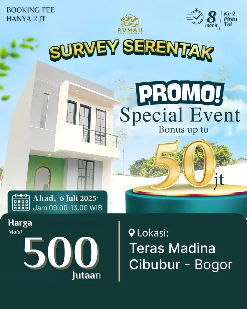 TERAS MADINA CIBUBUR_ Hunian konsep kota Madinah yang damai & dinamis