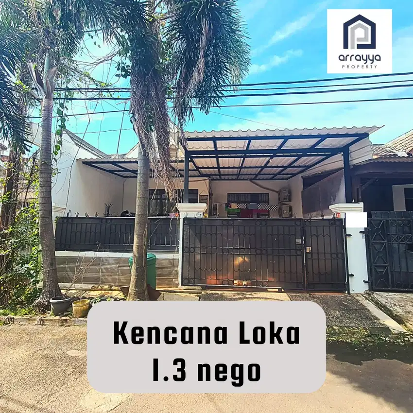 Dijual Murah Rumah Siap Huni Dekat Stasiun di Kencana Loka