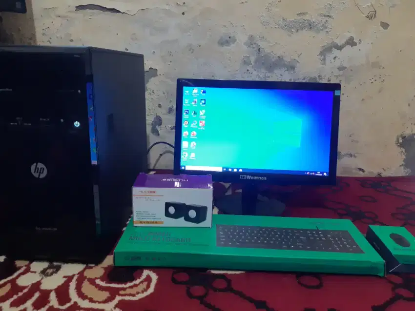 KOMPUTER 1 SET HP PRO CORE i3 RAM 4 GB PC CPU PAKET KOMPLIT NORMAL