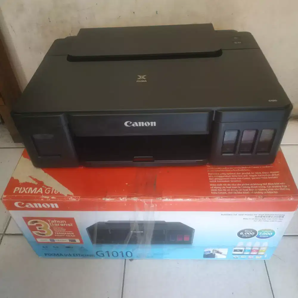 Canon G1010 All In One Infus Pabrikan Kondisi Normal Dan Siap Pakai
