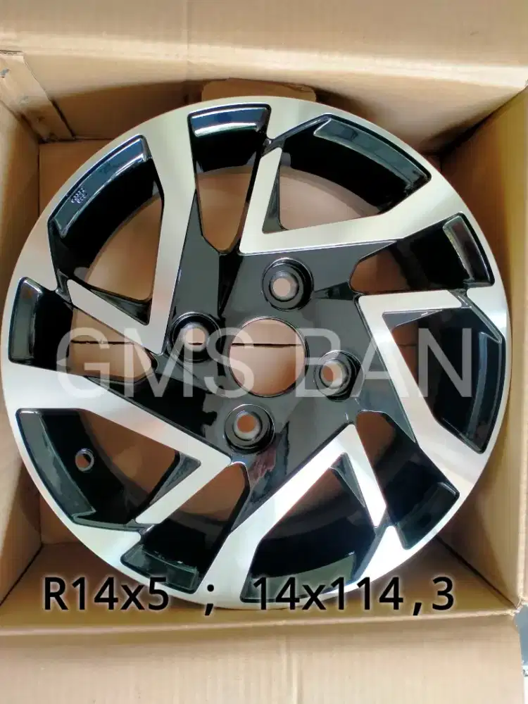 Velg Alloy BSA Model Veloz/Wuling Baru BMP Ukuran R14 lobang 4 No Dop