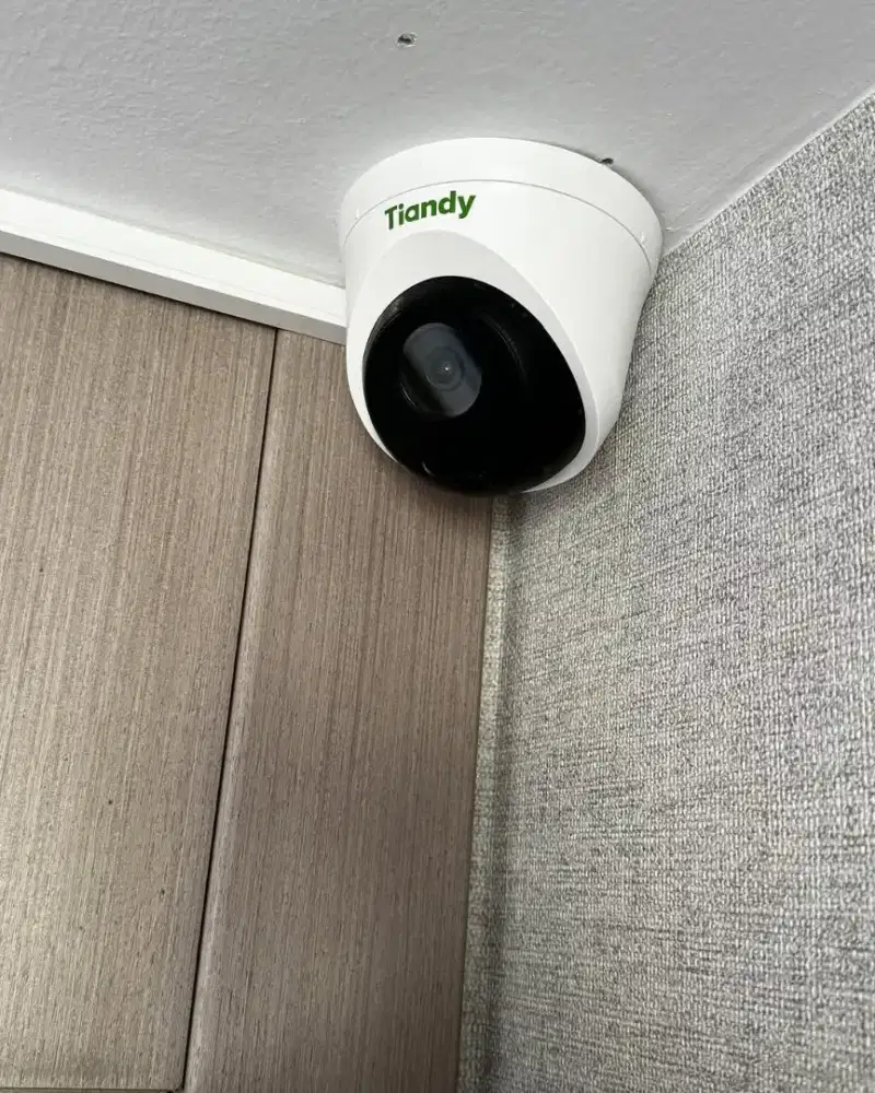 Paket CCTV 4 Ip kamera tiandy bisa rekam audio suara